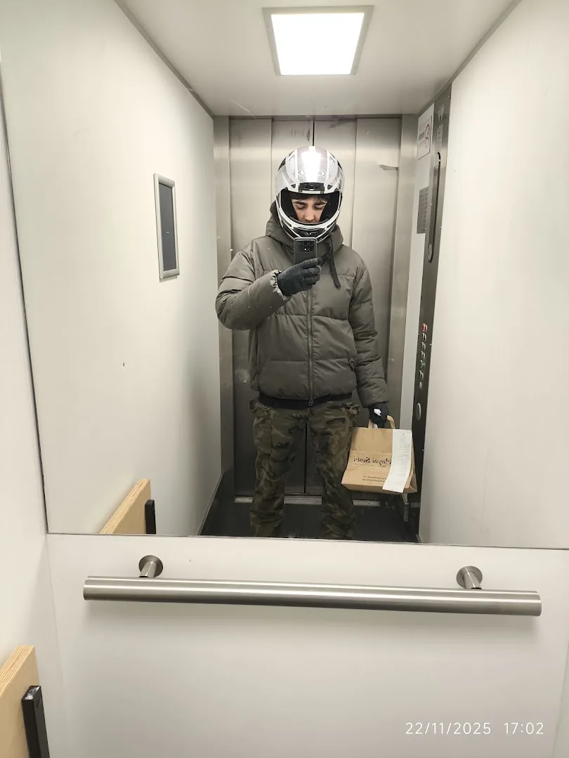 Delivering sushi on the bike